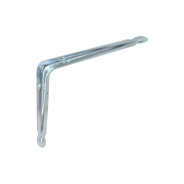 National Hardware 110BC N224469 Shelf Bracket, 25 lb, 6 in L, 1916 in H, Steel, Zinc N110-203